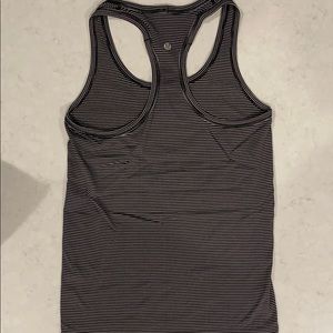Lululemon Swiftly Tech Racerback Tank black and white stripe